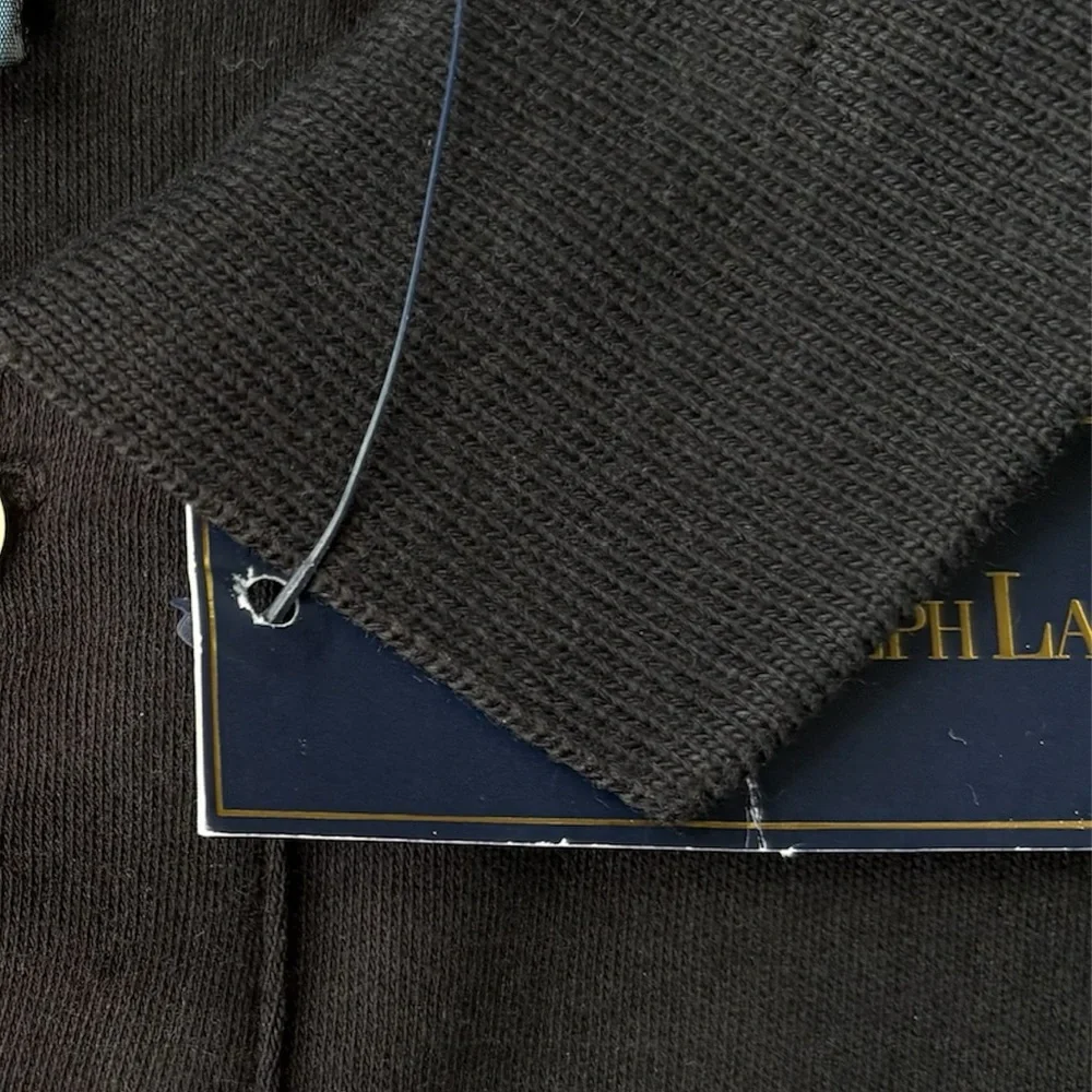 NWT Polo Ralph Lauren Interlock Shirt Black with Red Pony Size M Cotton SS - Picture 5 of 5